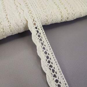 Кружево льняное 2 см - Бежевый (М6294)