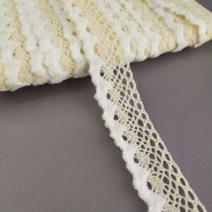 Кружево льняное 3см - Бежевый (М5114-21)