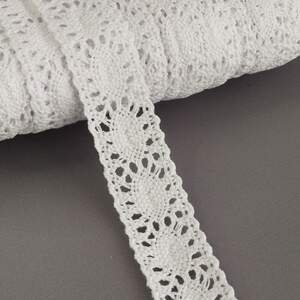 Кружево льняное 3см - Белый (М5019)