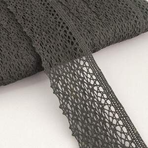 Кружево льняное 5см - Черный (М6053-3)