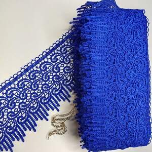 Кружево макраме Sindtex 10см (13м) Цвет - Синий электрик (36-SF-3998-6)