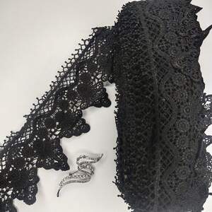 Кружево макраме Sindtex 10см (13м) Цвет - Черный (11-LY018-0234-4)