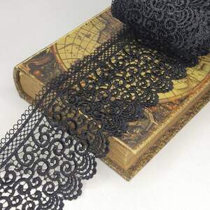 Кружево макраме Sindtex 10см (13м) Цвет - Черный (SF3107-039)