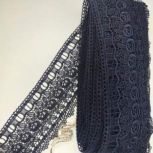 Кружево макраме Sindtex 10см (20м) Цвет - Синий тёмный (09-Y10093-3)