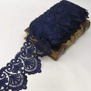 Кружево макраме Sindtex 11,5см (13м) Цвет - Синий темный (729-104-154)