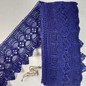 Кружево макраме Sindtex 12см (13м) Цвет - Синий (40-L0370-2)