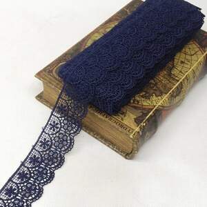 Кружево макраме Sindtex 4,5см (13м) Цвет - Синий темный (729-39-154)