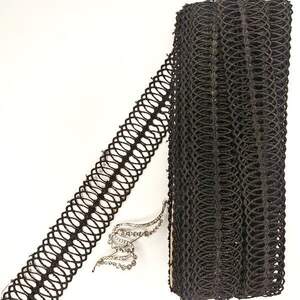 Кружево макраме Sindtex 4см (13м) Цвет - Черный (21-SF-0051-2)