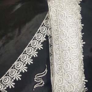 Кружево макраме Sindtex 5см (20м) Цвет - Белый (сероватый) (26-H1931-1)