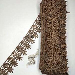 Кружево макраме Sindtex 5см (20м) Цвет - Коричневый (26-H1931-16) Кружево макраме Sindtex 5см (20м) Цвет - Коричневый (26-H1931-16)