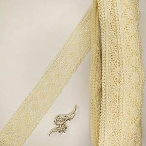 Кружево макраме Sindtex 5см (20м) Цвет - Молочный (20-Y10489-1) Кружево макраме Sindtex 5см (20м) Цвет - Молочный (20-Y10489-1)