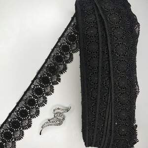 Кружево макраме Sindtex 5см (20м) Цвет - Черный (17-XR11641A-2)