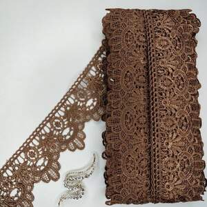 Кружево макраме Sindtex 6,5см (13м) Цвет - Коричневый (07-T1138-5)