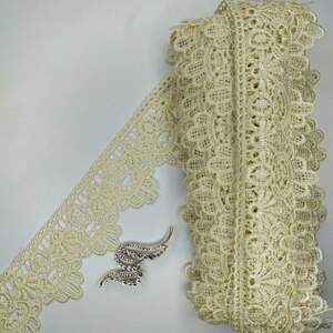 Кружево макраме Sindtex 6,5см (13м) Цвет - Молочный (07-T1138-7)