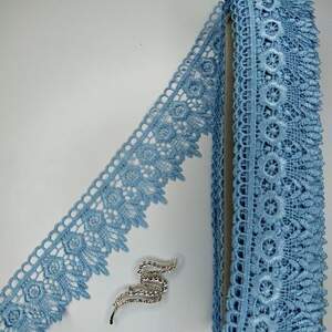 Кружево макраме Sindtex 6,5см (20м) Цвет - Голубой (05-XR13023-3)