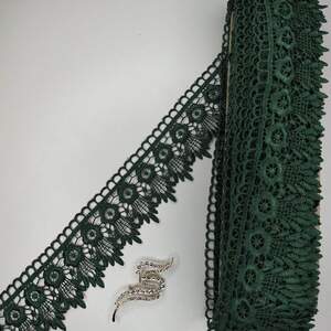 Кружево макраме Sindtex 6,5см (20м) Цвет - Зеленый (05-XR13023-5)