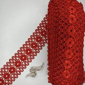 Кружево макраме Sindtex 6,5см (20м) Цвет - Красный (08-Y11560-5)