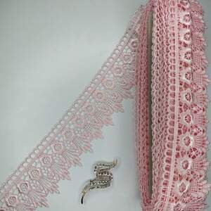 Кружево макраме Sindtex 6,5см (20м) Цвет - Розовый (05-XR13023-10)