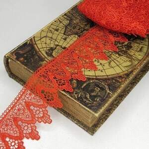 Кружево макраме Sindtex 6см (13м) Цвет - Красный (729-51-026)