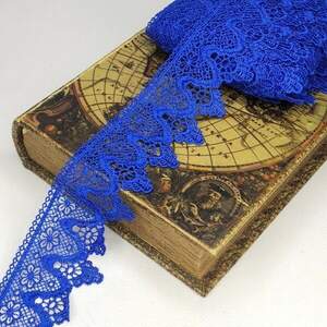 Кружево макраме Sindtex 6см (13м) Цвет - Синий электрик (729-51-040) Кружево макраме Sindtex 6см (13м) Цвет - Синий электрик (729-51-040)