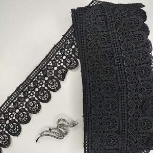 Кружево макраме Sindtex 6см (13м) Цвет - Чёрный (12-SF-3150-4) Кружево макраме Sindtex 6см (13м) Цвет - Чёрный (12-SF-3150-4)