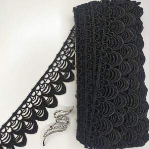 Кружево макраме Sindtex 6см (13м) Цвет - Черный (12-SF3131-2) Кружево макраме Sindtex 6см (13м) Цвет - Черный (12-SF3131-2)