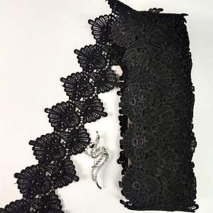 Кружево макраме Sindtex 6см (13м) Цвет - Черный (48-SB117-2) Кружево макраме Sindtex 6см (13м) Цвет - Черный (48-SB117-2)