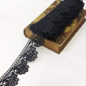 Кружево макраме Sindtex 6см (13м) Цвет - Черный (729-42-039) Кружево макраме Sindtex 6см (13м) Цвет - Черный (729-42-039)