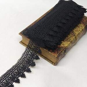 Кружево макраме Sindtex 6см (13м) Цвет - Черный (729-63-039) Кружево макраме Sindtex 6см (13м) Цвет - Черный (729-63-039)