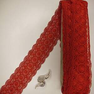 Кружево макраме Sindtex 6см (20м) Цвет - Красный (22-Y10389-1) Кружево макраме Sindtex 6см (20м) Цвет - Красный (22-Y10389-1)