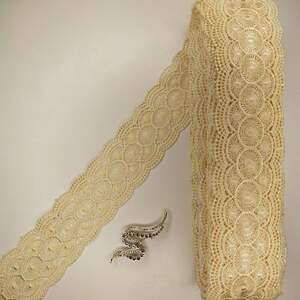 Кружево макраме Sindtex 6см (20м) Цвет - Молочный (22-Y10389-2) Кружево макраме Sindtex 6см (20м) Цвет - Молочный (22-Y10389-2)