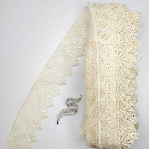 Кружево макраме Sindtex 6см (20м) Цвет - Молочный (28-Y10494-9) Кружево макраме Sindtex 6см (20м) Цвет - Молочный (28-Y10494-9)