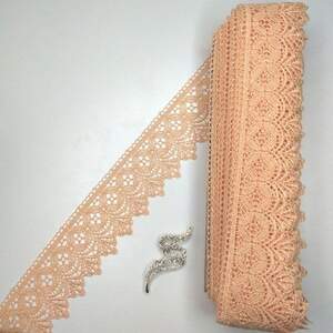 Кружево макраме Sindtex 6см (20м) Цвет - Персик (28-Y10494-4) Кружево макраме Sindtex 6см (20м) Цвет - Персик (28-Y10494-4)