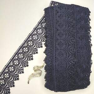 Кружево макраме Sindtex 6см (20м) Цвет - Синий темный (28-Y10494-3) Кружево макраме Sindtex 6см (20м) Цвет - Синий темный (28-Y10494-3)