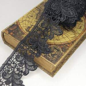 Кружево макраме Sindtex 7,5см (13м) Цвет - Черный (729-67-039) Кружево макраме Sindtex 7,5см (13м) Цвет - Черный (729-67-039)