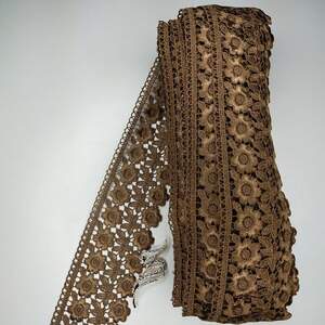 Кружево макраме Sindtex 7,5см (20м) Цвет - Золотой (25-F1375E1-4)