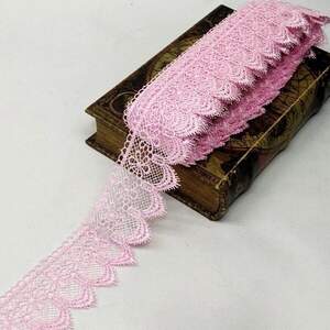 Кружево макраме Sindtex 7см (13м) Цвет - Розовый (729-64-093)