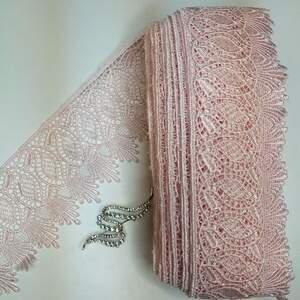 Кружево макраме Sindtex 8см (13м) Цвет - Розовый нежный (35-SF4556-8)