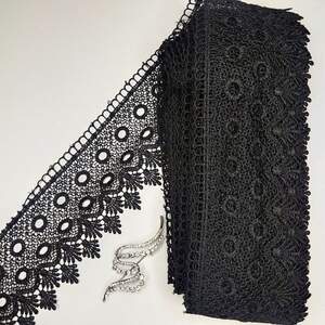 Кружево макраме Sindtex 8см (13м) Цвет - Черный (31-SF3062-6) Кружево макраме Sindtex 8см (13м) Цвет - Черный (31-SF3062-6)