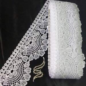 Кружево макраме Sindtex 9см (13м) Цвет - Белый (48-D23043A-1) Кружево макраме Sindtex 9см (13м) Цвет - Белый (48-D23043A-1)