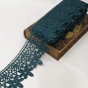 Кружево макраме Sindtex 9см (13м) Цвет - Зеленый (729-93-062) Кружево макраме Sindtex 9см (13м) Цвет - Зеленый (729-93-062)