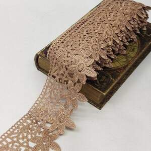 Кружево макраме Sindtex 9см (13м) Цвет - Коричневый (729-93-067) Кружево макраме Sindtex 9см (13м) Цвет - Коричневый (729-93-067)