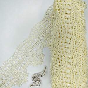 Кружево макраме Sindtex 9см (13м) Цвет - Молочный (14-L0460-2) Кружево макраме Sindtex 9см (13м) Цвет - Молочный (14-L0460-2)