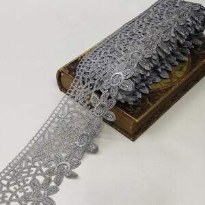 Кружево макраме Sindtex 9см (13м) Цвет - Серый (729-93-180) Кружево макраме Sindtex 9см (13м) Цвет - Серый (729-93-180)