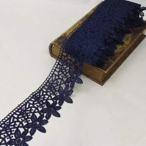 Кружево макраме Sindtex 9см (13м) Цвет - Синий темный (729-93-154) Кружево макраме Sindtex 9см (13м) Цвет - Синий темный (729-93-154)