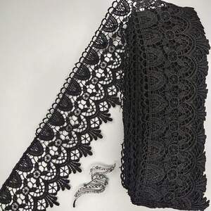 Кружево макраме Sindtex 9см (13м) Цвет - Черный (06-SF3119-7) Кружево макраме Sindtex 9см (13м) Цвет - Черный (06-SF3119-7)