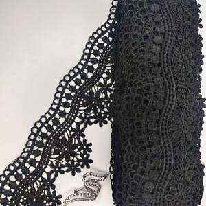 Кружево макраме Sindtex 9см (13м) Цвет - Черный (14-L0460-3) Кружево макраме Sindtex 9см (13м) Цвет - Черный (14-L0460-3)