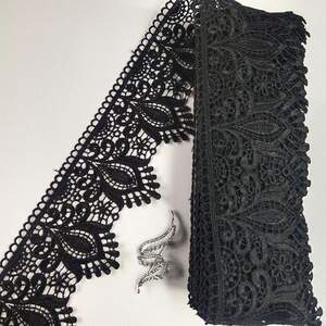 Кружево макраме Sindtex 9см (13м) Цвет - Черный (42-G0105-2) Кружево макраме Sindtex 9см (13м) Цвет - Черный (42-G0105-2)