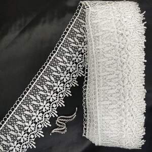 Кружево макраме Sindtex 9см (20м) Цвет - Белый (24-H13115-1) Кружево макраме Sindtex 9см (20м) Цвет - Белый (24-H13115-1)