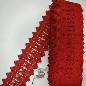 Кружево макраме Sindtex 9см (20м) Цвет - Красный (23-Y12169-5) Кружево макраме Sindtex 9см (20м) Цвет - Красный (23-Y12169-5)